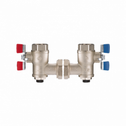 Angled isolating valve