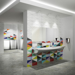 Wall-mounted liquid soap dispenser, 1 litre