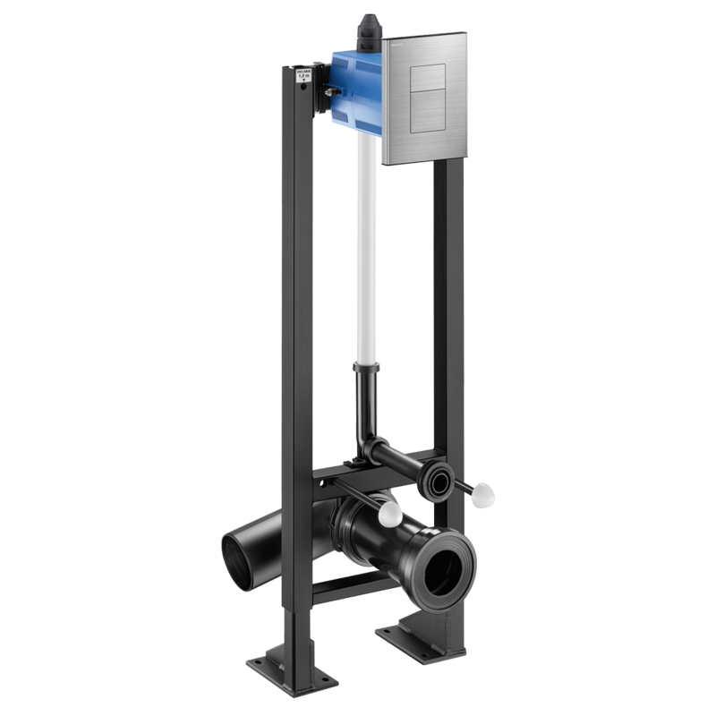 TEMPOFIX 3 self-supporting frame system with time flow WC valve