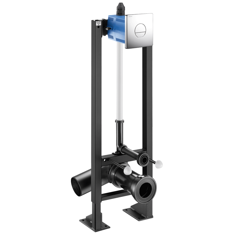 TEMPOFIX 3 self-supporting frame system with time flow WC valve