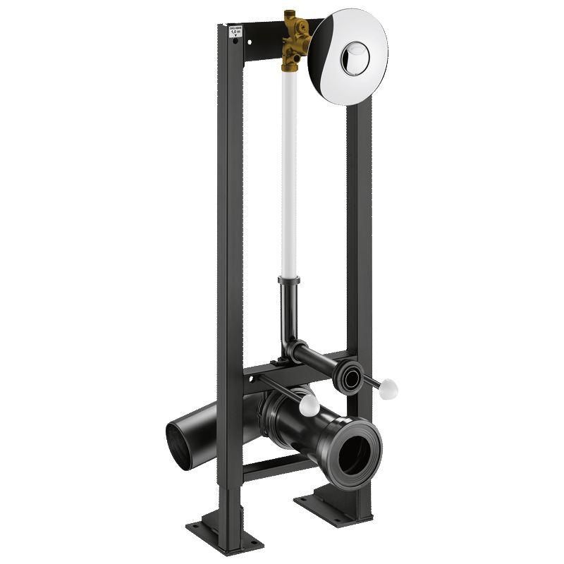 TEMPOFIX 3 self-supporting frame system with time flow WC valve