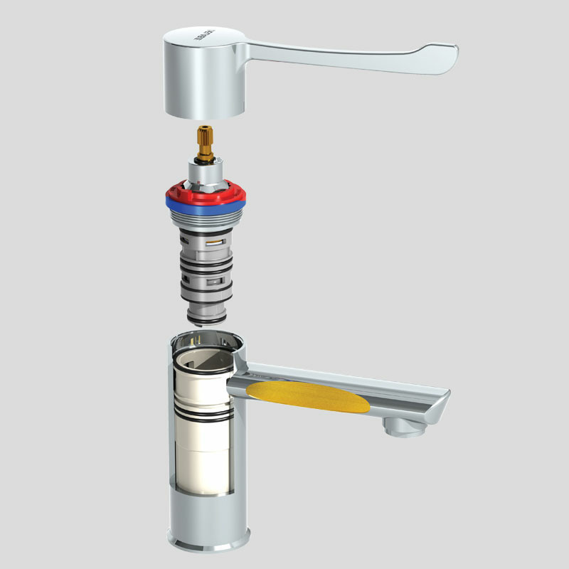 SECURITHERM thermostatic basin mixer