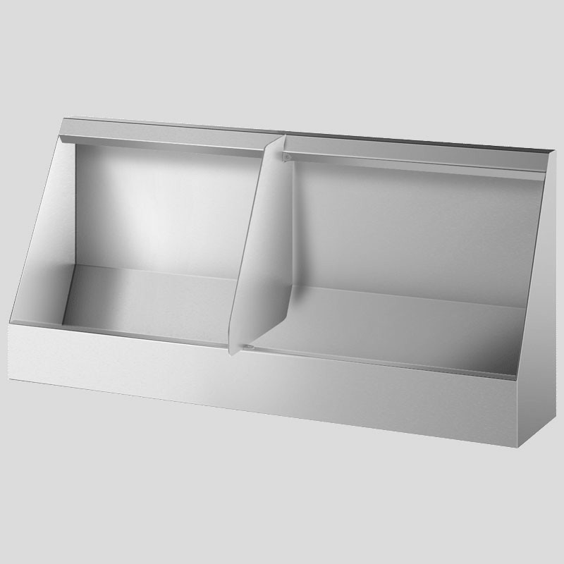 Wall-hung trough urinal