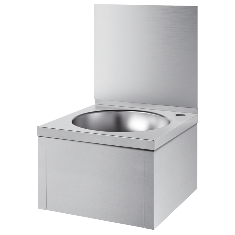 Wall-mounted SXS mechanical hand washbasin