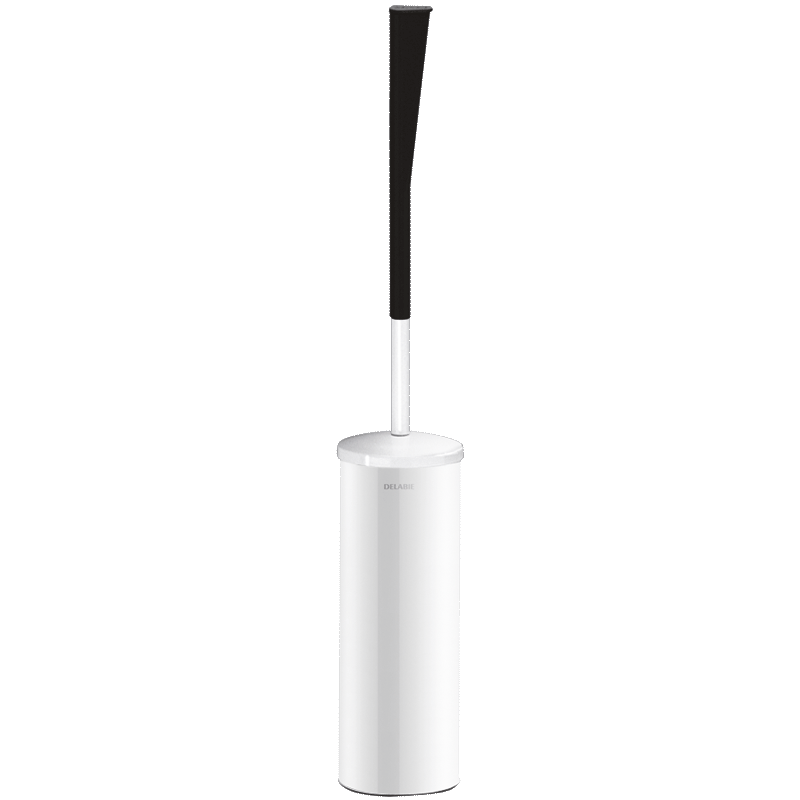 Wall-mounted toilet brush set with lid and long handle