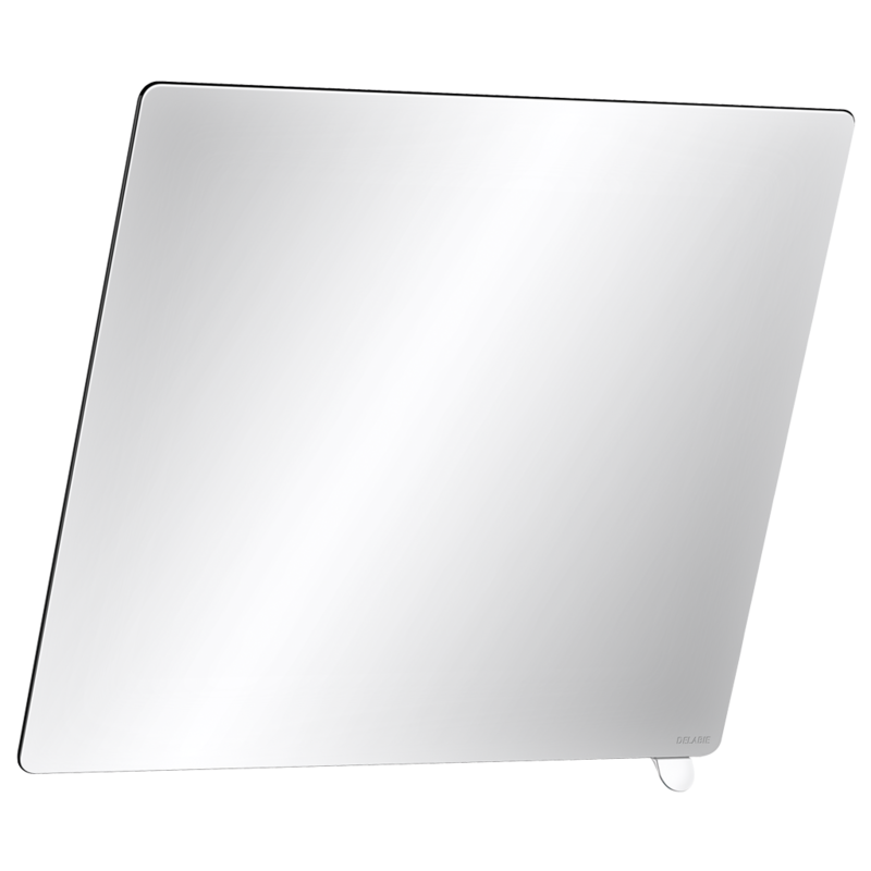 Tilting mirror with tab handle