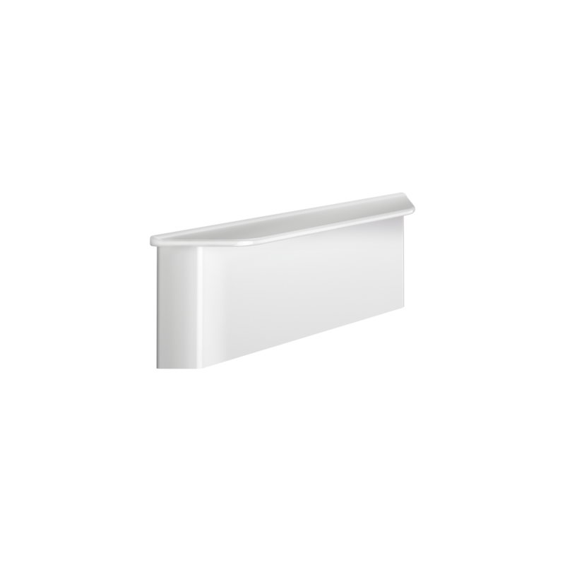 Wall-mounted shelf for showers to conceal fixings
