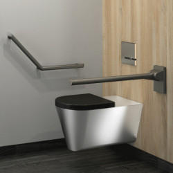 Be-line¨ anthracite angled grab bar 135¡, 400 x 400mm