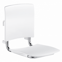 Comfort shower seat to hang on grab bars