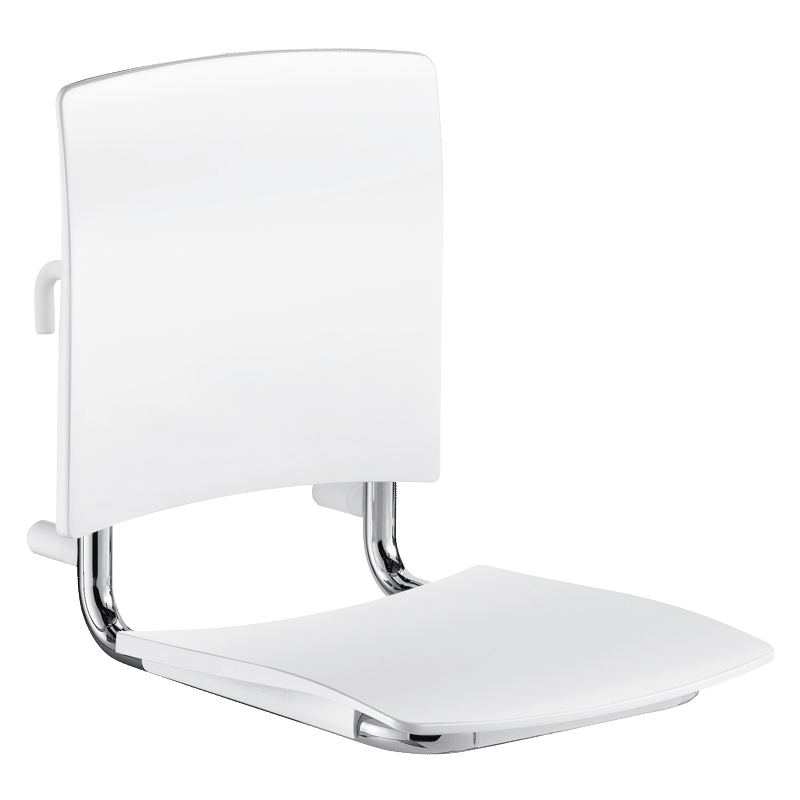 Comfort shower seat to hang on grab bars
