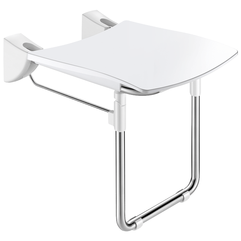 Lift-up Comfort shower seat with leg