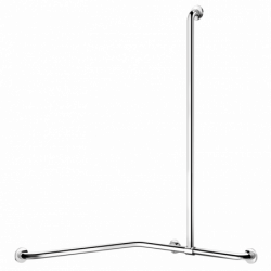 Corner grab bar with...