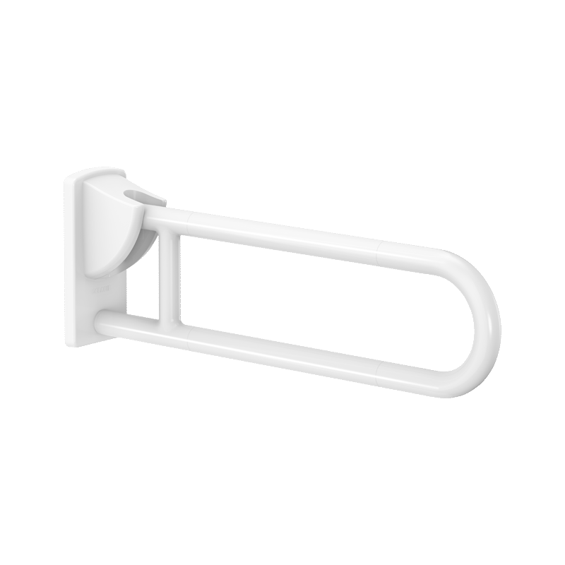 White anti-bacterial Nylon drop-down rail, L. 650mm