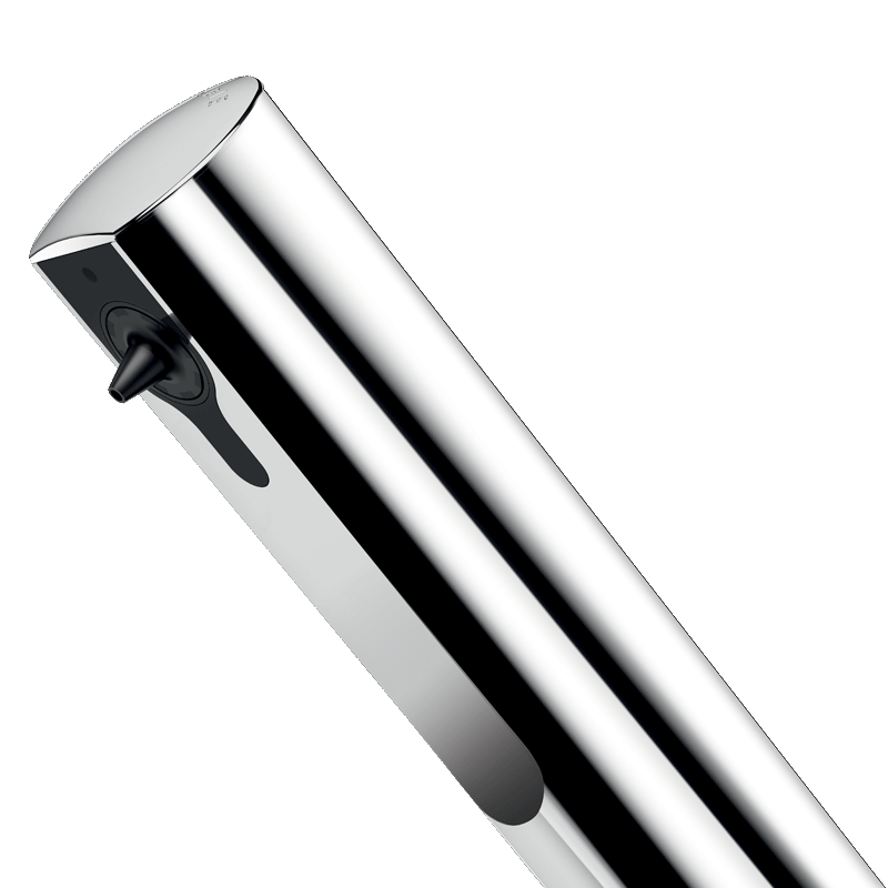 Deck-mounted electronic liquid soap or foam dispenser