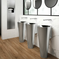Electronic, liquid or foam soap dispenser, wall-mounted