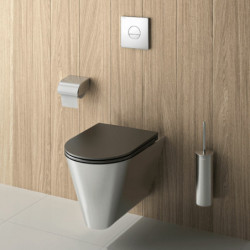 Toilet roll holder with spindle
