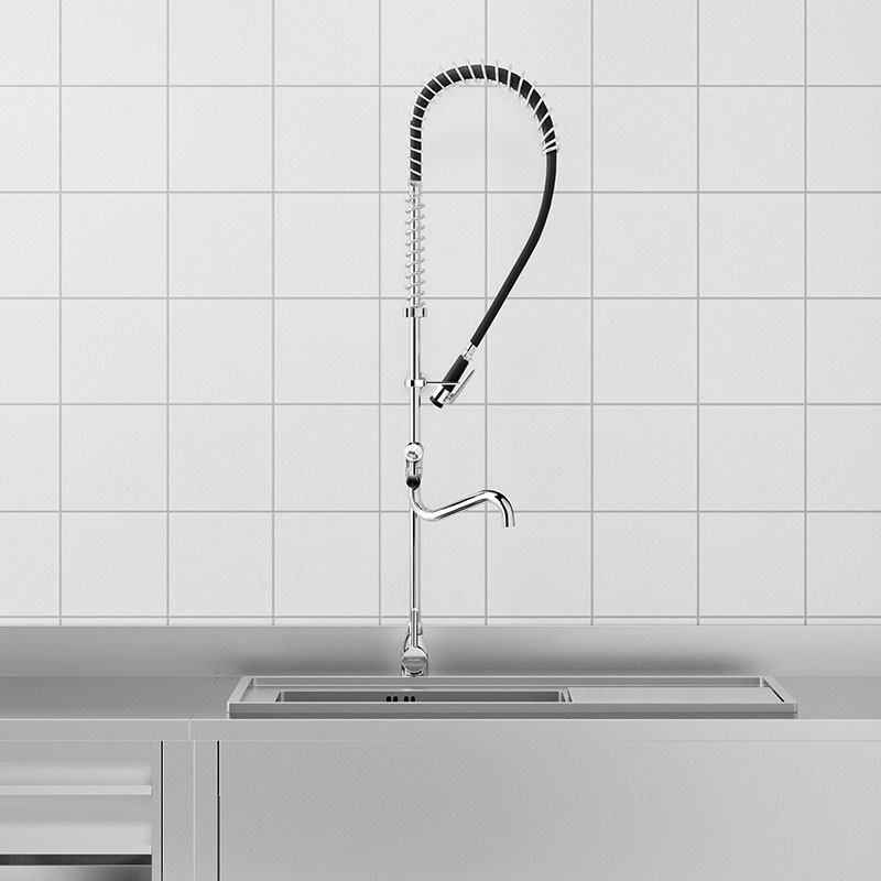 Pre-rinse set with mixer