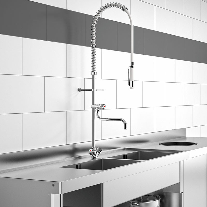 Pre-rinse set with mixer