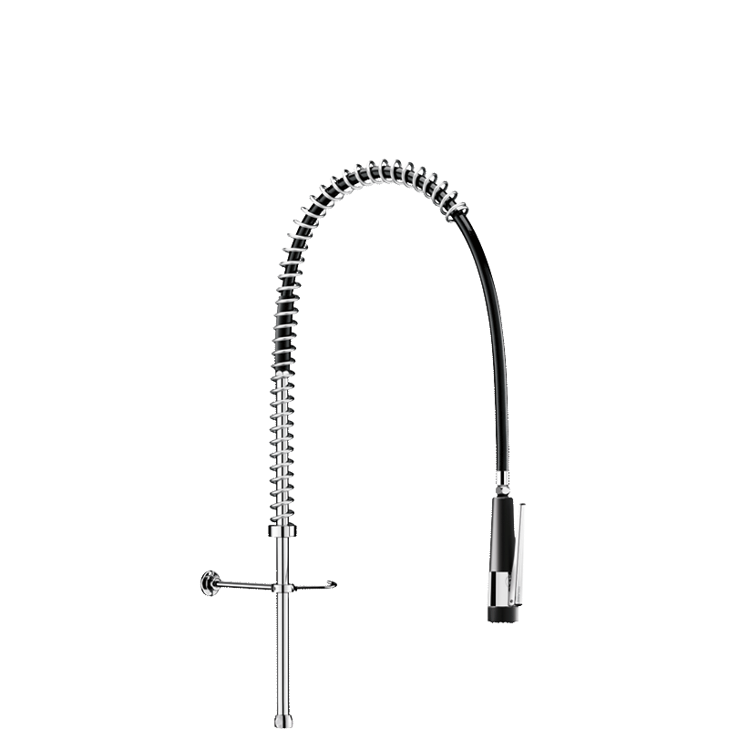 Black pre-rinse set without valve with short column