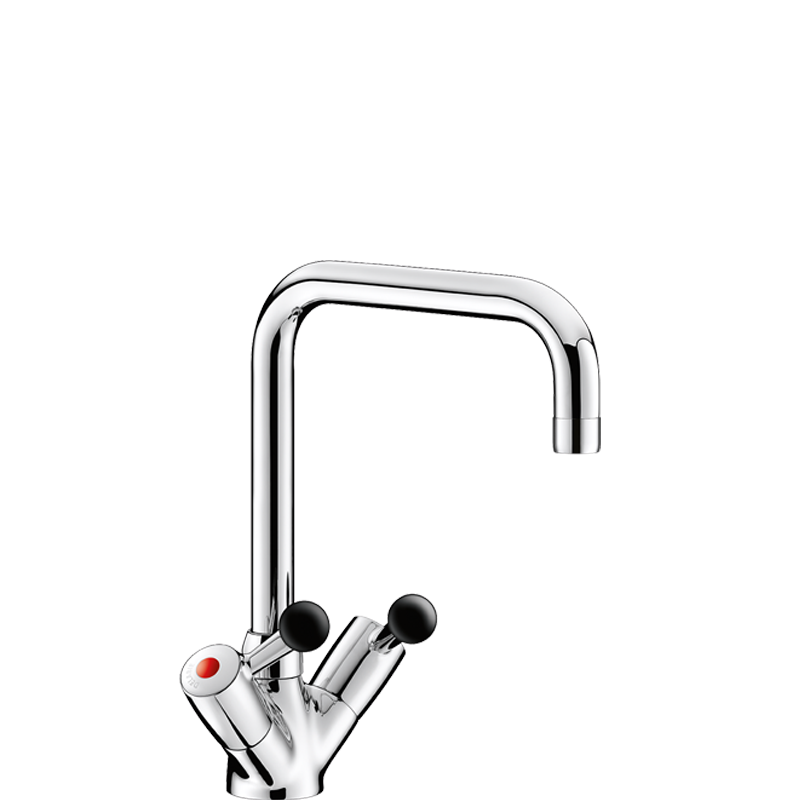 Deck-mounted single hole mixer - 45 lpm