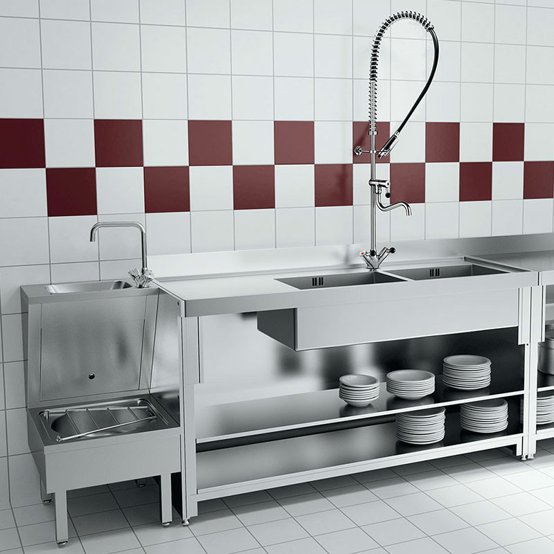 Deck-mounted single hole mixer - 45 lpm