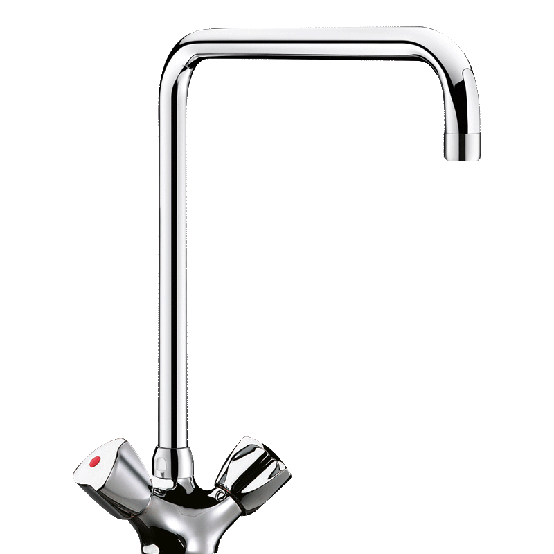 Deck-mounted single hole mixer - 45 lpm