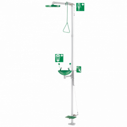 Eye wash and safety shower...