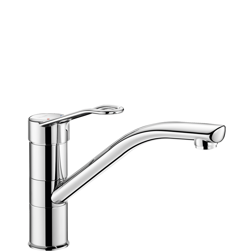 Mechanical mixer for sinks or troughs