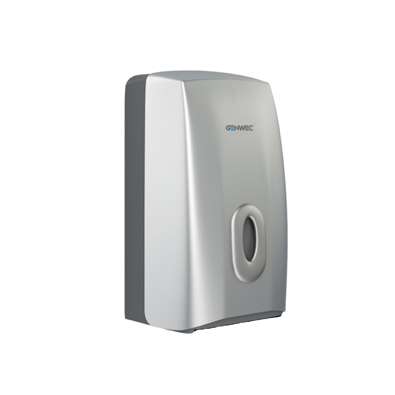 2 roll/tissue dispenser ABS silver