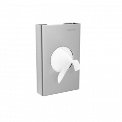 Sanitary bag dispenser brushed