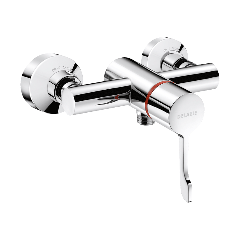 Sequential thermostatic shower mixer