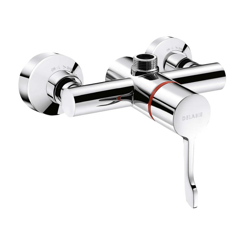Sequential thermostatic shower mixer
