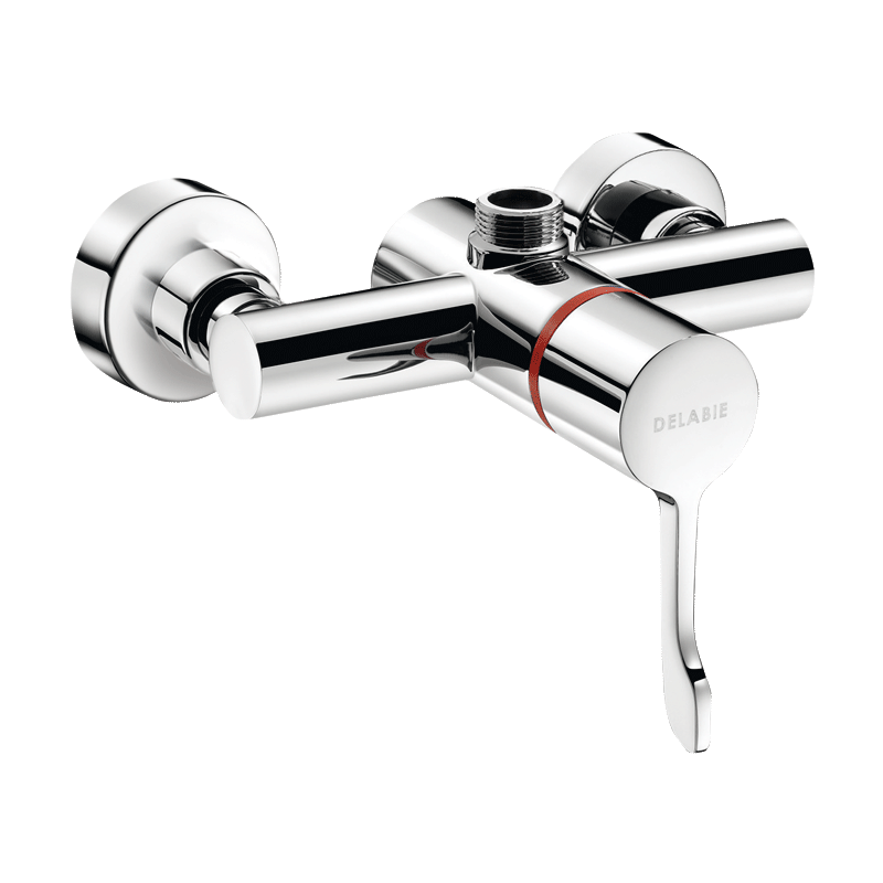 Sequential thermostatic shower mixer