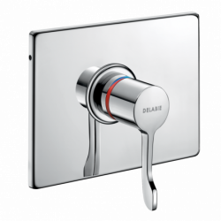 Recessed sequential thermostatic shower mixer