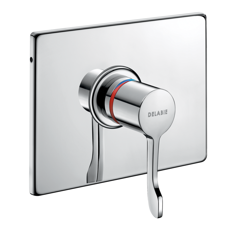 Recessed sequential thermostatic shower mixer