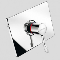 Recessed sequential thermostatic shower mixer