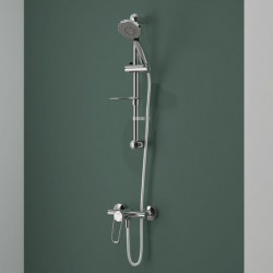 Shower riser rail with EP mechanical mixer