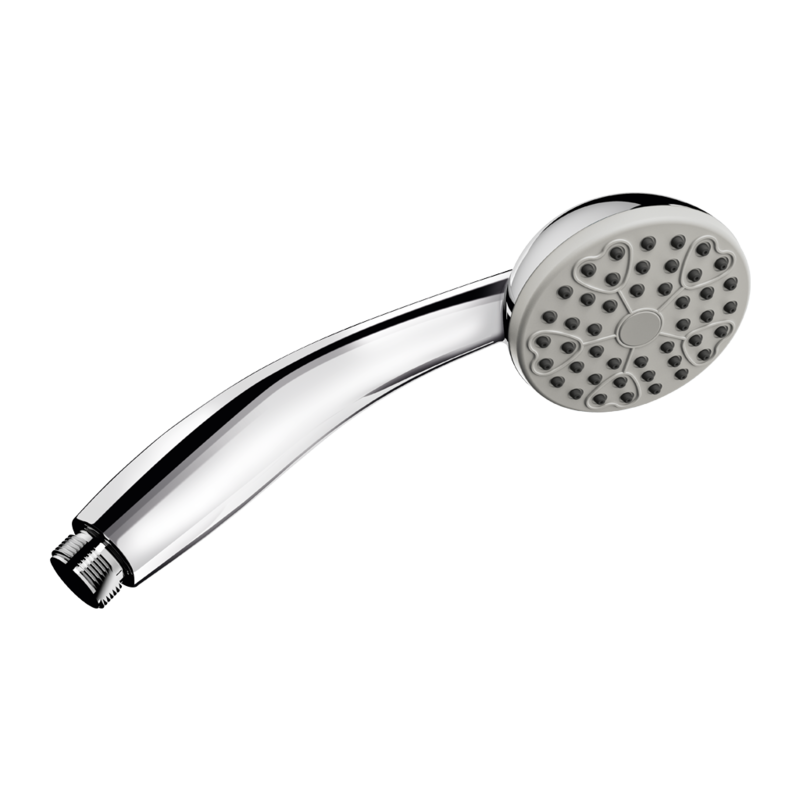Chrome-plated single jet shower head M1/2"