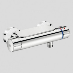 Shelf for dual control shower mixers