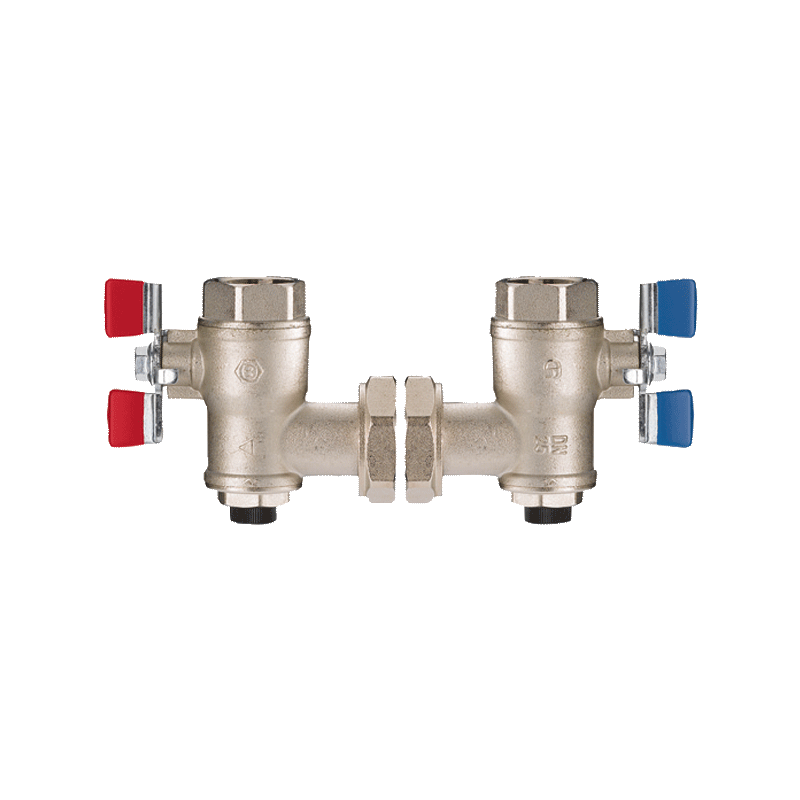 Angled isolating valve