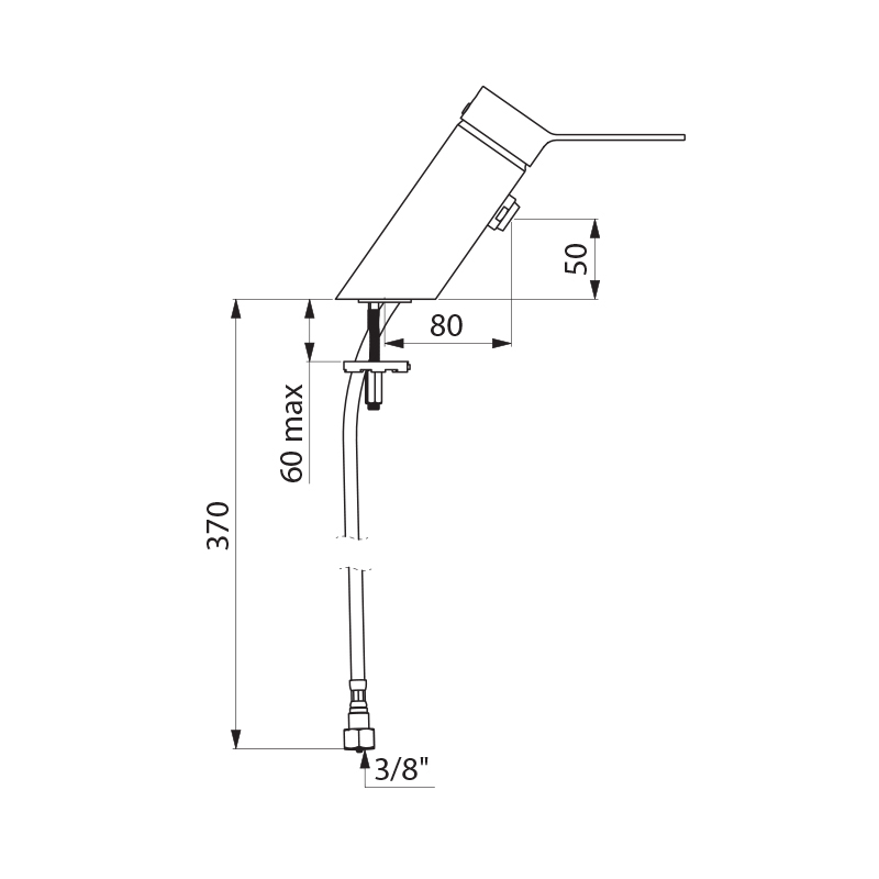 SECURITHERM EP BIOSAFE pressure-balancing basin mixer - scheme