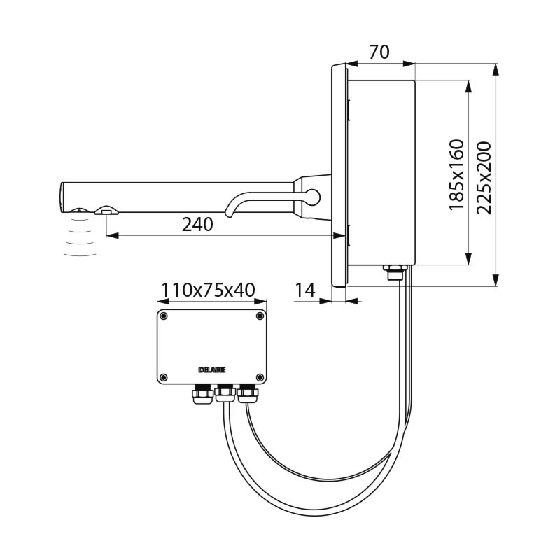 BINOPTIC MIX electronic mixer - scheme
