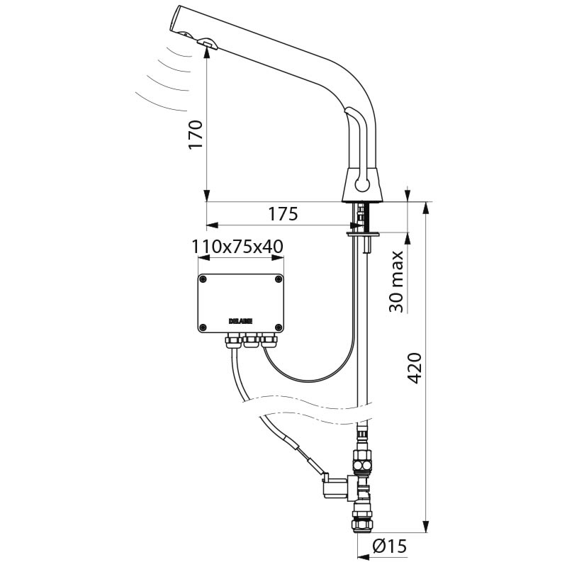 BINOPTIC MIX electronic mixer - scheme
