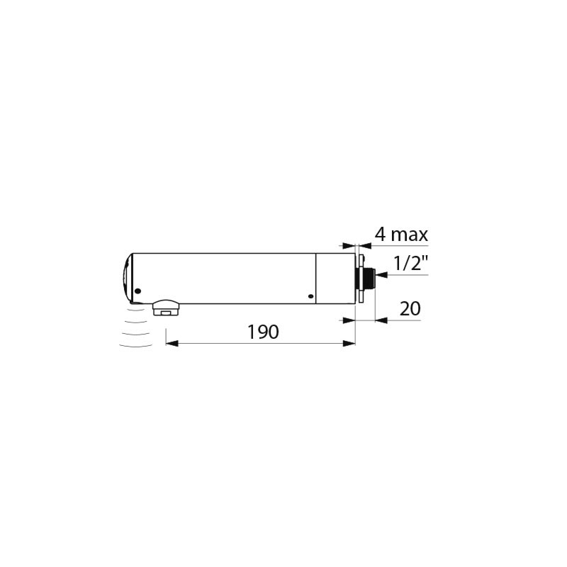 TEMPOMATIC 3 electronic tap - scheme