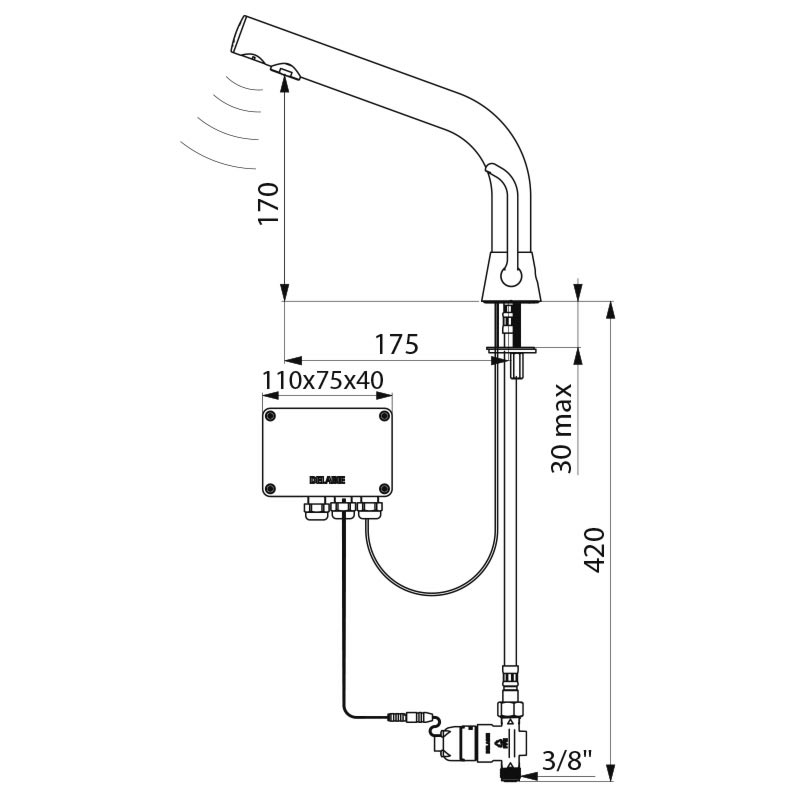 BINOPTIC MIX electronic mixer - scheme