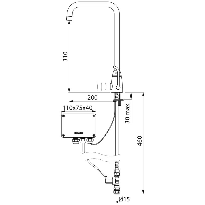 TEMPOMATIC MIX PRO electronic mixer - scheme