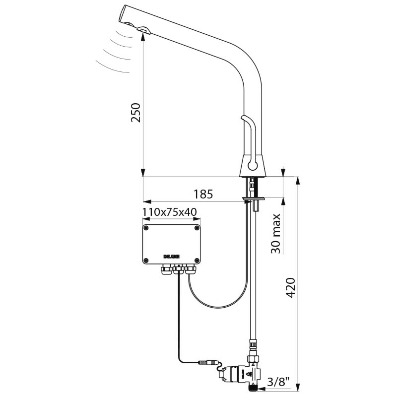 BINOPTIC MIX electronic mixer - scheme