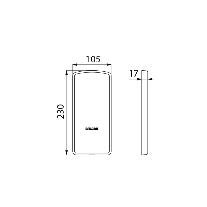 Cover plate for drop-down grab bar - scheme