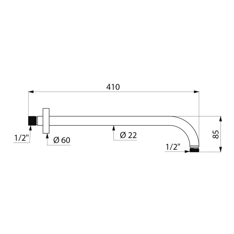 Shower arm - scheme