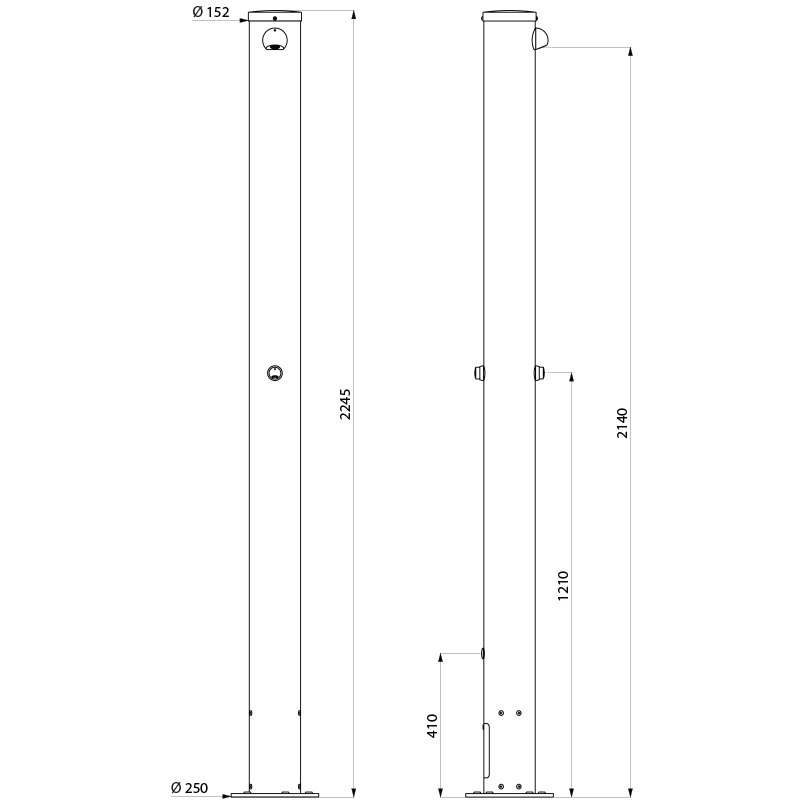 OUTDOOR column - scheme